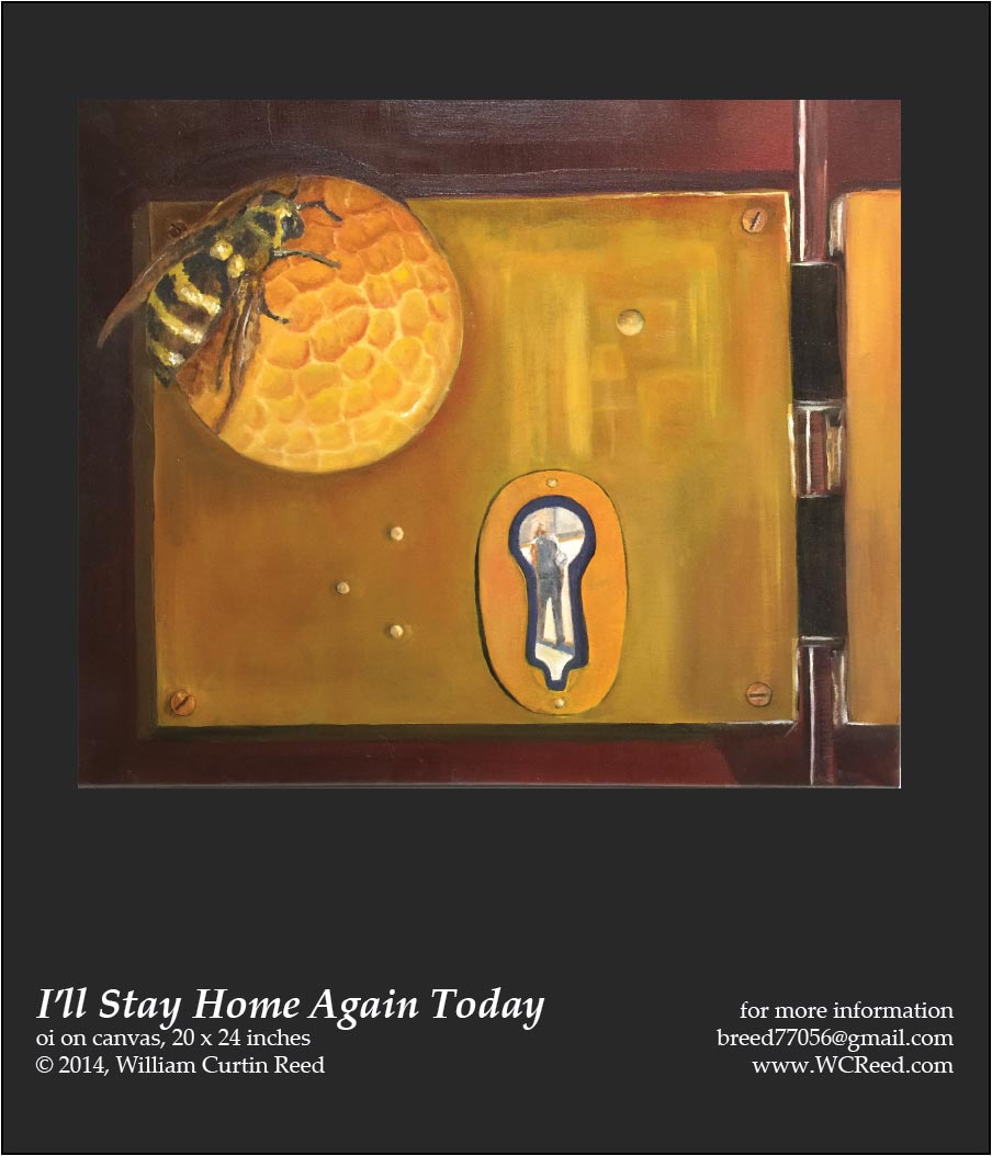 I'll Stay Home Again Today, an original Painting by William Reed, Oil on Canvas, 20 x 24