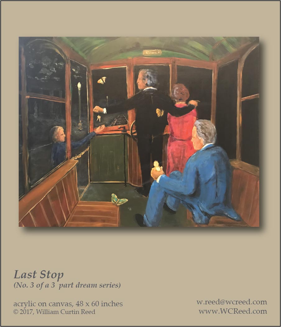 Last Stop, an original Painting by William Reed, Acrylic on Canvas, 48 x 60