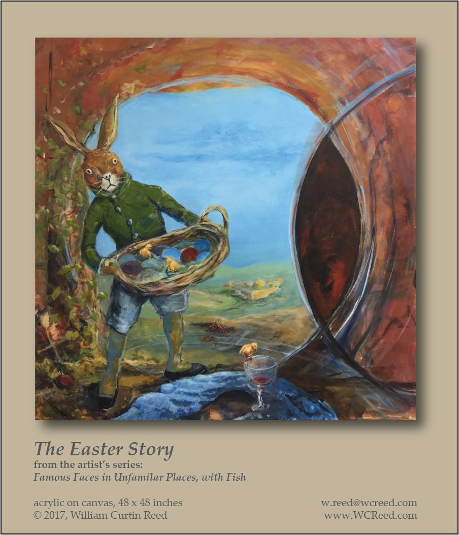 The Easter Story, an original Painting by William Reed, Acrylic on Canvas, 48 x 48